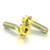 Titanium Front Brake Caliper Mount Bolt Kit DualDrive Gold Titanium Front Brake Caliper Mount Bolt Kit DualDrive Gold