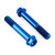 Titanium Front Brake Caliper Mount Bolt Kit Hex Blue