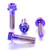 Titanium Front Brake Caliper Mount Bolt Kit DualDrive Purple Haze