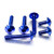 Titanium Headlight Mount Bolt Kit Blue Titanium Headlight Mount Bolt Kit Blue