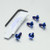 Titanium Heel Plate Bolt Kit Blue