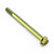 Titanium Flanged Hex Head Bolt M8x(1.25mm)x100mm Race Spec Gold