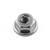Titanium Flanged Metal Lock Nut M4x(0.70mm)