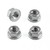 Titanium Flanged Metal Locknut M8x(1.25mm) Pack x4 (Sprocket fitment)