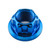 Titanium Flanged Axle Nut M16x(1.50mm) Swingarm Pivot Blue
