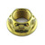 Titanium Flanged Axle Nut M20x(1.50mm) Rear Wheel Gold