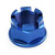 Titanium Flanged Nut M24x(1.50mm) Blue