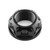 Titanium Flanged Axle Nut M25x(1.50mm) Rear Wheel Black