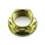 Titanium Flanged Nut M25x(1.50mm) Gold