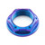 Titanium Flanged Axle Nut M30x(1.50mm) Swingarm Pivot Purple Haze