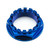 Titanium Flanged Axle Nut M33x(1.25mm) Rear Left Side Blue