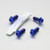 Titanium Pillion Footrest Hanger Bolt Kit Race Spec Blue