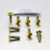 Titanium Pillion Footrest Hanger Bolt Kit Gold