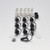 Titanium Quick Release Stud 17mm D-Ring Pack x10 Black