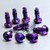 Titanium Quick Release Stud 17mm Allen Key Pack x10 Purple Haze