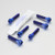 Titanium Rider Footrest Hanger Bolt Kit Blue