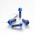 Titanium Rider Footrest Hanger Bolt Kit DualDrive Blue