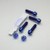 Titanium Rider Footrest Hanger Bolt Kit Blue