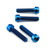 Titanium Rider Footrest Hanger Bolt Kit Torx Drive Blue