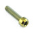 Titanium Cylindrical Head Torx Drive Bolt M8x(1.25mm)x35mm T45 Gold