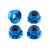 Titanium Rear Shock Mount Nuts Blue