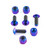 Titanium Screen Kit 4 Bolts and Nuts Purple Haze Titanium Screen Kit 4 Bolts and Nuts Purple Haze
