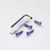 Titanium Screen kit Aprilia 4 Bolts Blue Titanium Screen kit Aprilia 4 Bolts Blue