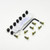 Titanium Screen Kit Ducati 8 Bolt Gold Titanium Screen Kit Ducati 8 Bolt Gold