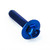 Titanium Flanged Hex Head Bolt M6x(1.00mm)x25mm (16mm O/D) Race Spec Blue Titanium Flanged Hex Head Bolt M6x(1.00mm)x25mm (16mm O/D) Race Spec Blue