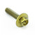 Titanium Flanged Hex Head Bolt M6x(1.00mm)x25mm (16mm O/D) Race Spec Gold Titanium Flanged Hex Head Bolt M6x(1.00mm)x25mm (16mm O/D) Race Spec Gold