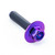 Titanium Flanged Hex Head Bolt M6x(1.00mm)x25mm (16mm O/D) Race Spec Purple Haze Titanium Flanged Hex Head Bolt M6x(1.00mm)x25mm (16mm O/D) Race Spec Purple Haze