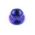 Titanium Sprocket Nut M10x(1.25mm) Drilled Purple Haze