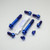 Titanium Subframe Mount Bolt Kit Blue