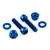 Titanium Subframe Mount Bolt Kit Torx Drive Blue