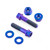 Titanium Subframe Mount Bolt Kit Flanged Socket Cap Race Spec Purple Haze