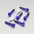 Titanium Top & Bottom Clamp Yoke Pinch Kit DualDrive Purple Haze
