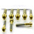 Titanium Top & Bottom Clamp Yoke Pinch Kit Gold