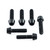 Titanium Top & Bottom Clamp Yoke Pinch Kit Black