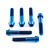 Titanium Top & Bottom Clamp Yoke Pinch Mount Bolt Kit Blue Titanium Top & Bottom Clamp Yoke Pinch Mount Bolt Kit Blue
