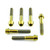 Titanium Top & Bottom Clamp Yoke Pinch Mount Bolt Kit Gold Titanium Top & Bottom Clamp Yoke Pinch Mount Bolt Kit Gold