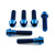 Titanium Top & Bottom Clamp Yoke Pinch Kit Blue