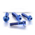 Titanium Top & Bottom Clamp Yoke Pinch Kit DualDrive Blue