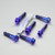 Titanium Top & Bottom Clamp Yoke Pinch Kit DualDrive Purple Haze