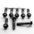 Titanium Top & Bottom Clamp Yoke Pinch Kit Black
