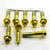 Titanium Top & Bottom Clamp Yoke Pinch Kit Gold