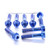 Titanium Top & Bottom Clamp Yoke Pinch Kit DualDrive Blue