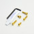 Stainless Steel Fuel Cap Kit Suzuki SV1000S/GSXR Gold Stainless Steel Fuel Cap Kit Suzuki SV1000S/GSXR Gold