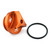 Aluminium Oil Filler Cap Kawasaki Standard Orange Logo Etched