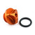 Aluminium Oil Filler Cap Suzuki Orange
