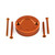 Aluminium Reservoir Cap Round Front Brake Orange Aluminium Reservoir Cap Round Front Brake Orange